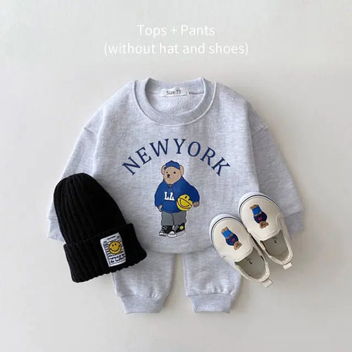 Load image into Gallery viewer, Baby Casual Hoodie and Pants Set
