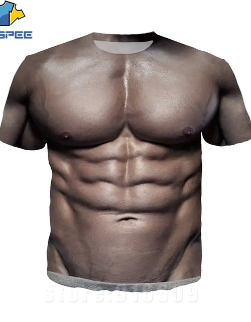 Load image into Gallery viewer, 3D Printed Fake Muscle T-shirts
