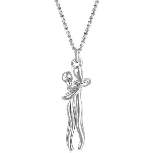 Load image into Gallery viewer, Couple Hugging Pendant Necklace
