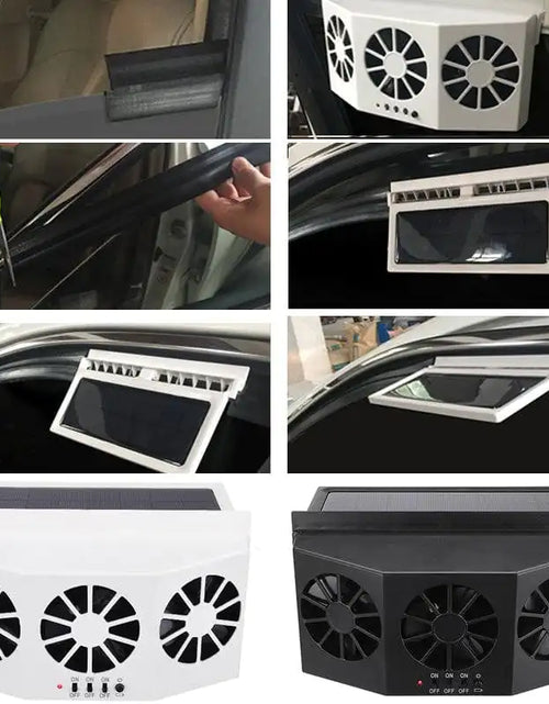 Load image into Gallery viewer, Solar-Powered Car Exhaust Fan
