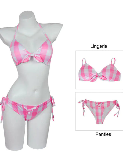 Load image into Gallery viewer, Barbie Square Pattern Bikini
