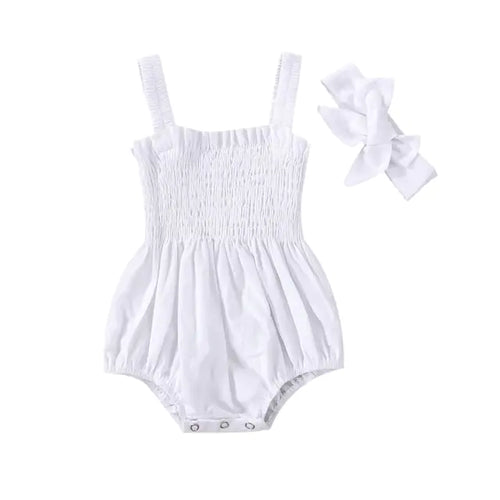 Load image into Gallery viewer, Infant Baby Girls Summer Elastic Jumpsuit Rompers
