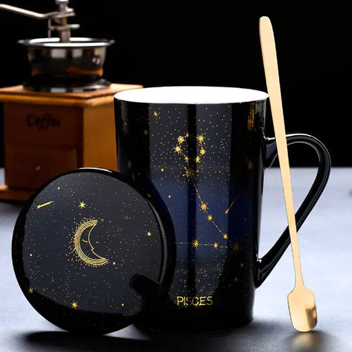 Load image into Gallery viewer, 12 Constellations Creative Mugs With Spoon
