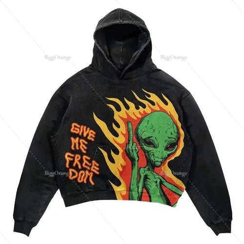 Load image into Gallery viewer, Punk Wind Ninja Printed Hoodies
