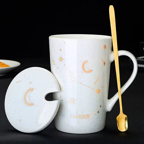 Load image into Gallery viewer, 12 Constellations Creative Mugs With Spoon
