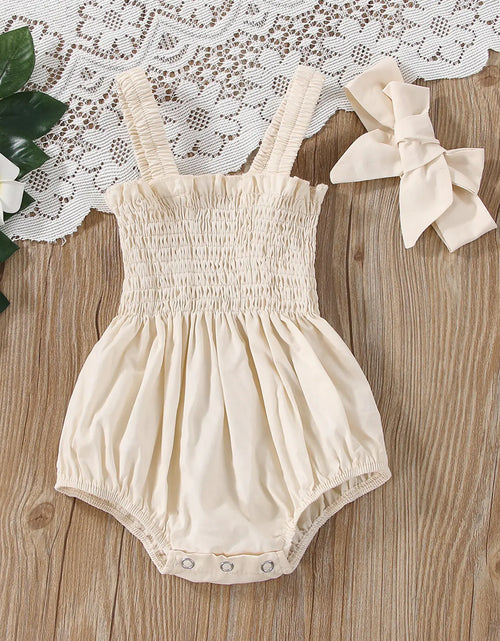 Load image into Gallery viewer, Infant Baby Girls Summer Elastic Jumpsuit Rompers
