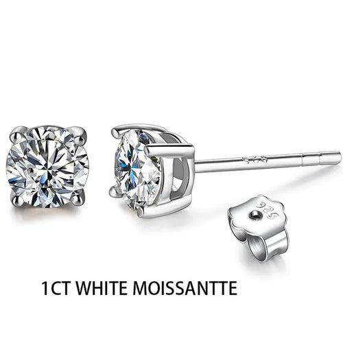 Load image into Gallery viewer, 2CT Moissanite Stud Earrings - 925 Silver
