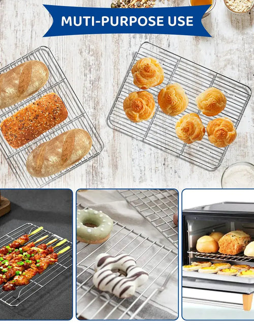 Load image into Gallery viewer, 2pcs Steel Non-Stick Baking &amp; Cooling Rack
