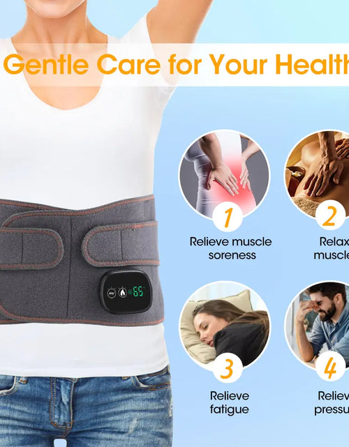 Load image into Gallery viewer, Electric Heating Massage Belt
