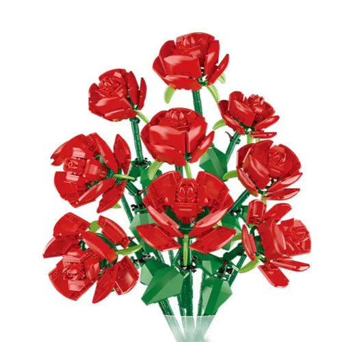 Load image into Gallery viewer, Romantic Flower Bouquet Bricks Toy
