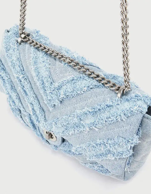 Load image into Gallery viewer, Denim Chain Bag
