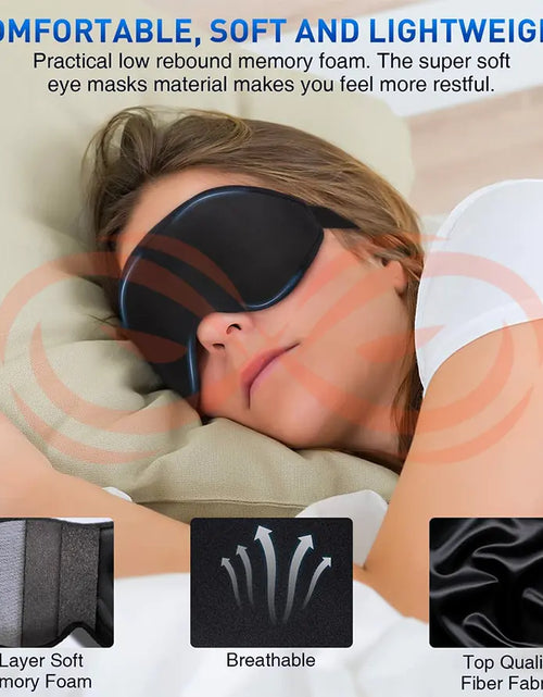 Load image into Gallery viewer, 3D Contoured Cups Sleeping Eye Mask
