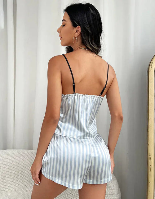 Load image into Gallery viewer, Sexy Stripe Women Sleepwear Set
