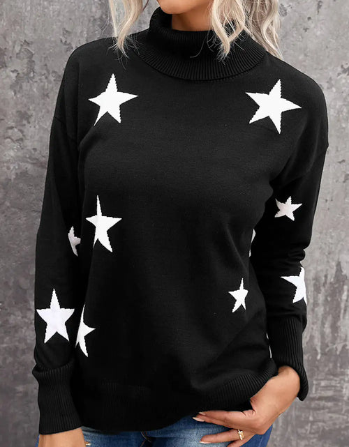 Load image into Gallery viewer, Star Print Sweater
