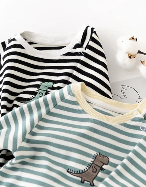 Load image into Gallery viewer, Newborn Baby Striped Rompers
