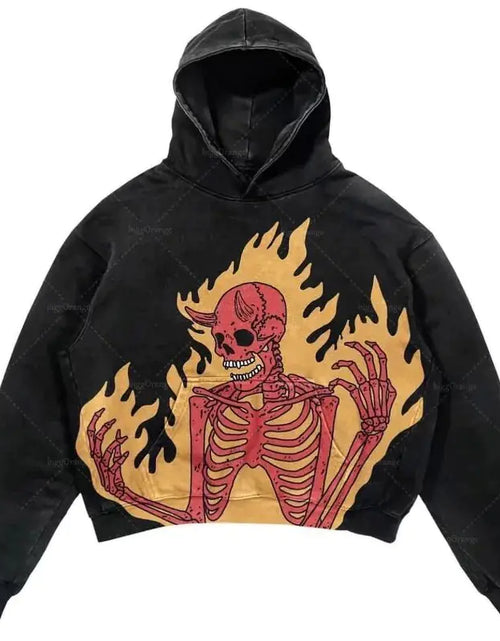 Load image into Gallery viewer, Punk Wind Ninja Printed Hoodies
