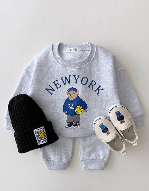 Load image into Gallery viewer, Baby Casual Hoodie and Pants Set
