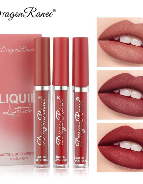 Load image into Gallery viewer, 3pc/set Waterproof Matte Velvet Lip Gloss
