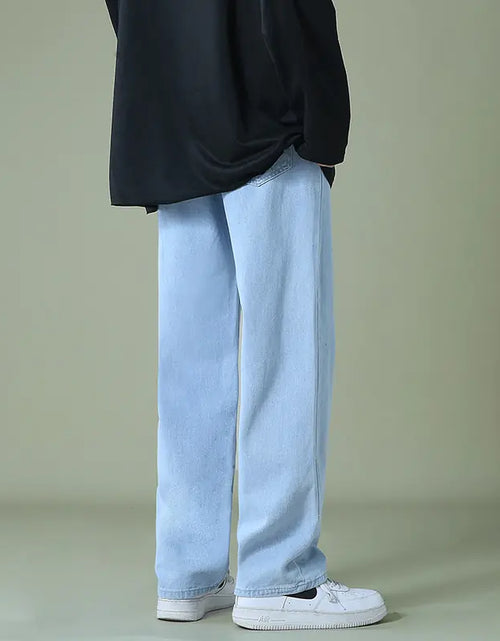 Load image into Gallery viewer, Men&#39;s Denim Wide-leg Pants
