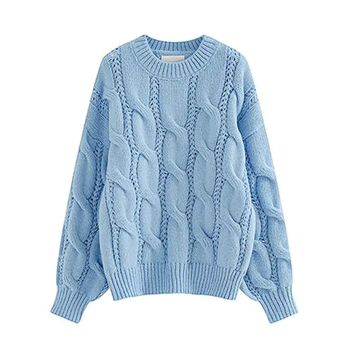 Load image into Gallery viewer, Women Fashion Knitted Pullovers Sweaters
