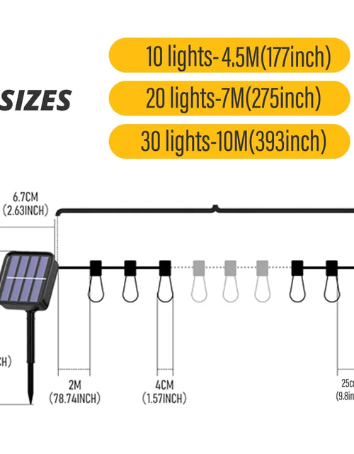 Load image into Gallery viewer, LED Solar String Waterproof Lights
