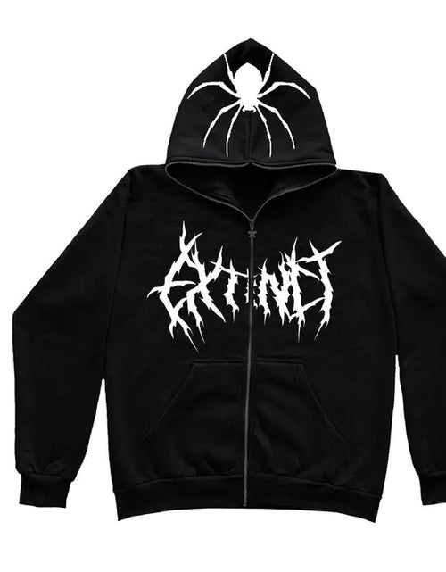 Load image into Gallery viewer, Unisex Black Zip Hoodies
