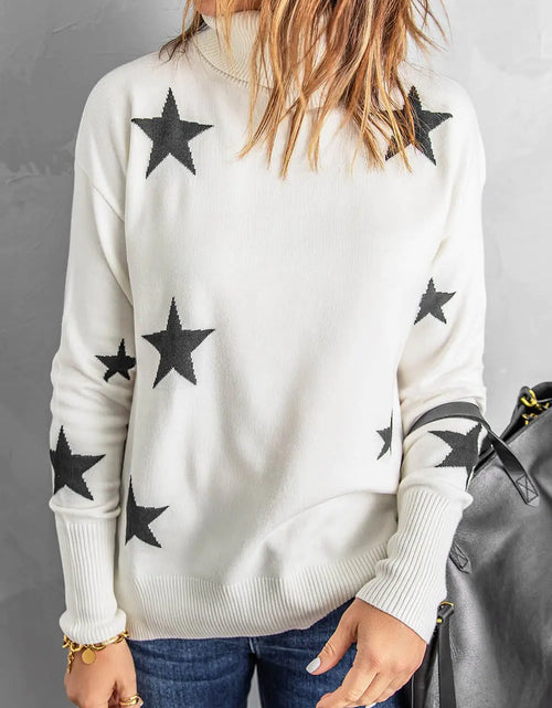 Load image into Gallery viewer, Star Print Sweater
