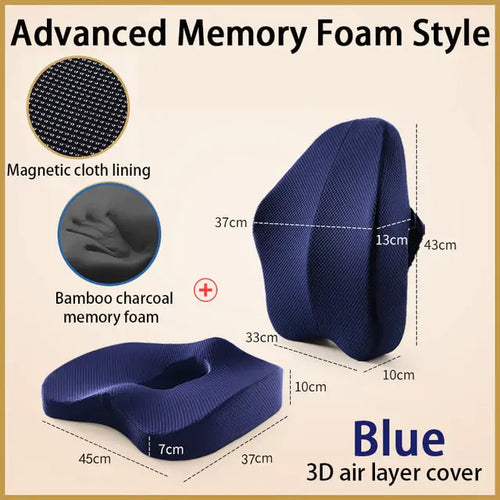 Load image into Gallery viewer, Orthopedic Pillow Memory Foam Seat Set
