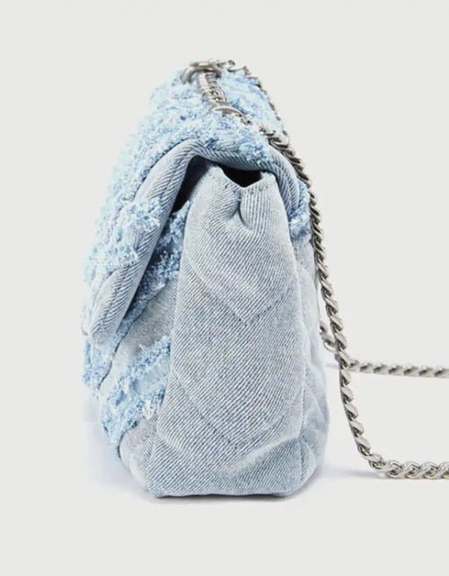 Load image into Gallery viewer, Denim Chain Bag
