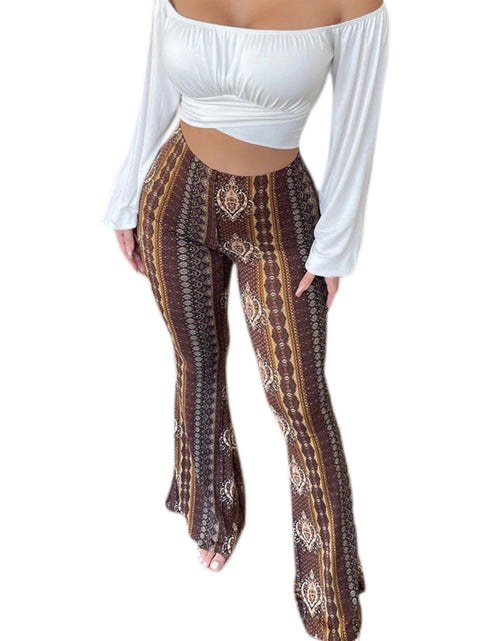 Load image into Gallery viewer, Women&#39;s  Flare Ethnic Print Pants
