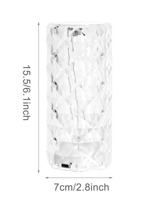 Load image into Gallery viewer, Crystal LED Table Night Lamp
