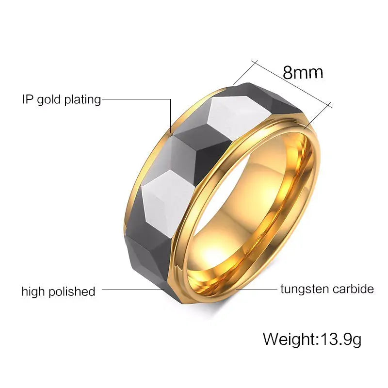 Multi-Faceted Prism Ring