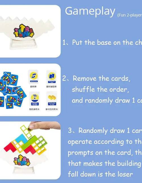 Load image into Gallery viewer, Stacking Blocks Tetra Tower Balance Game
