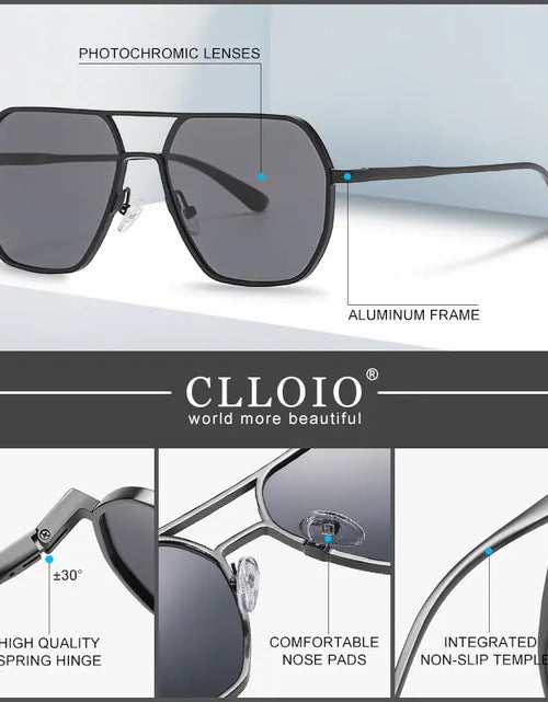 Load image into Gallery viewer, CLLOIO  Aluminum Photochromic Sunglasses
