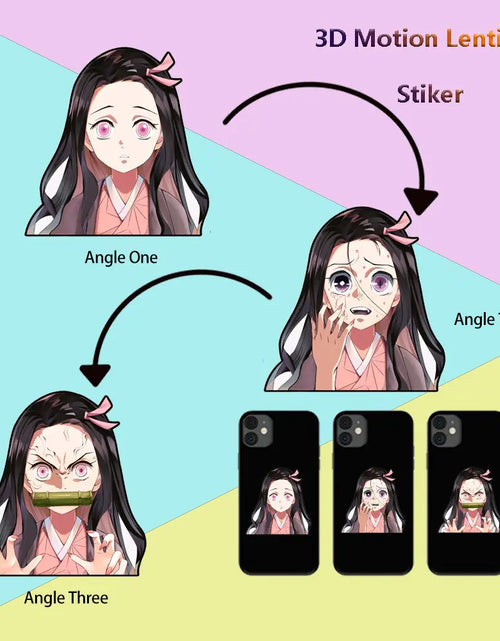 Load image into Gallery viewer, Mini 3D Motion/Moving Anime Stickers
