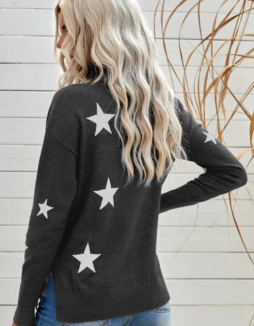 Load image into Gallery viewer, Star Print Sweater
