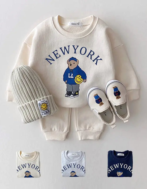 Load image into Gallery viewer, Baby Casual Hoodie and Pants Set
