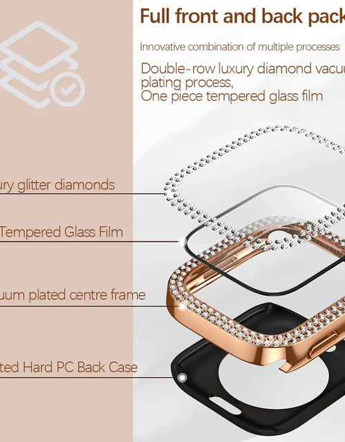 Load image into Gallery viewer, Bling Glass + Cover for Apple Watch Case
