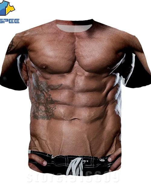 Load image into Gallery viewer, 3D Printed Fake Muscle T-shirts
