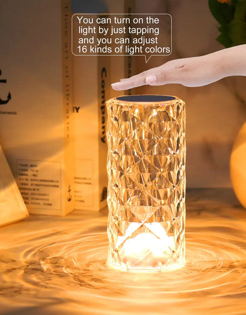 Load image into Gallery viewer, Crystal LED Table Night Lamp
