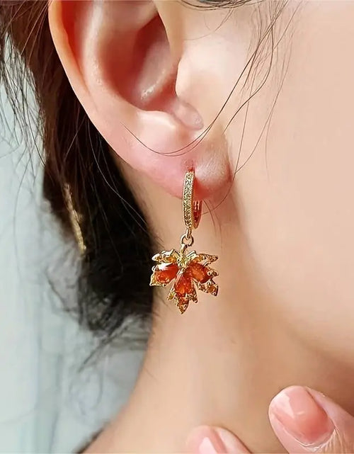 Load image into Gallery viewer, Maple Leaf Earrings
