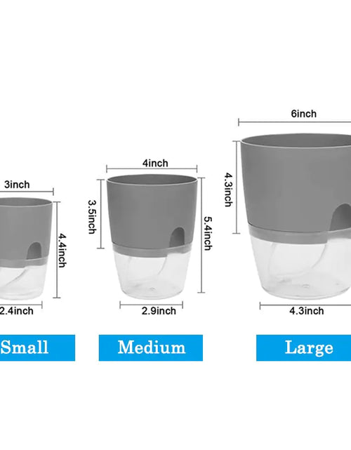 Load image into Gallery viewer, Transparent  Self Watering Flowerpot
