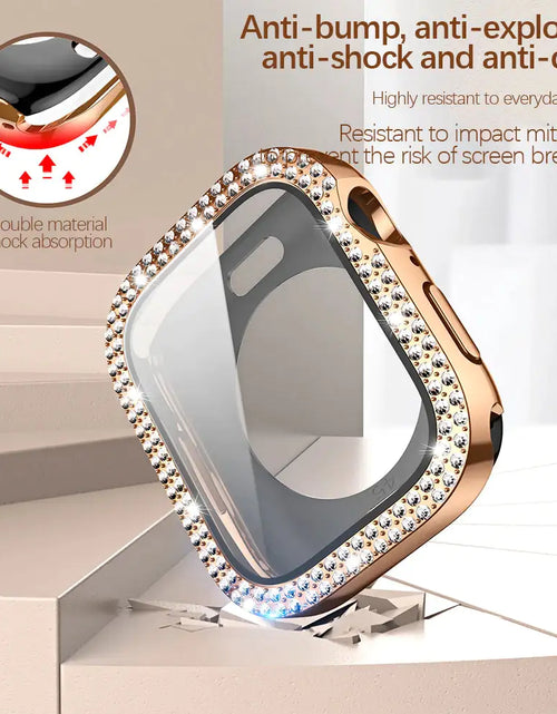 Load image into Gallery viewer, Bling Glass + Cover for Apple Watch Case
