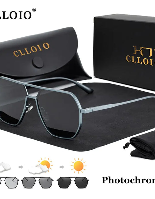 Load image into Gallery viewer, CLLOIO  Aluminum Photochromic Sunglasses
