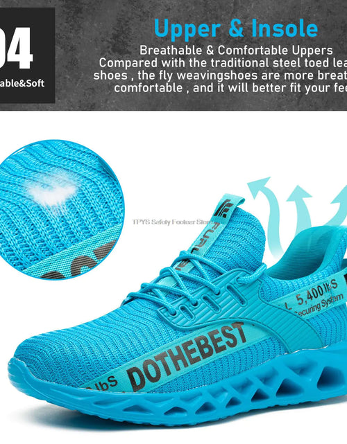 Load image into Gallery viewer, Steel Toe Lightweight Safety Sneakers
