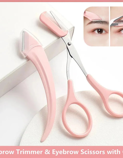 Load image into Gallery viewer, Eyebrow Trimming Scissors With Comb
