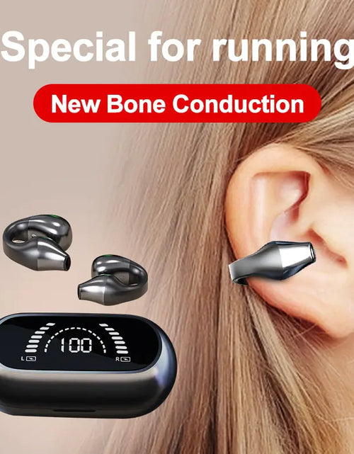 Load image into Gallery viewer, Bone Conduction Earphone Bluetooth 5.2 Ear Clip
