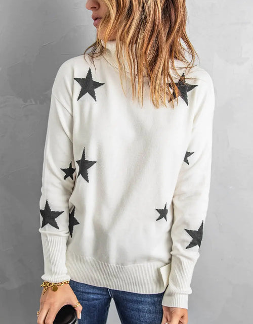 Load image into Gallery viewer, Star Print Sweater
