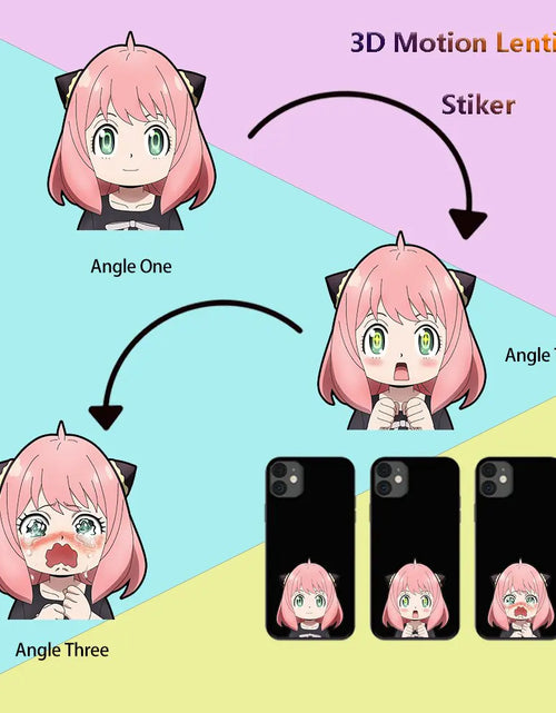 Load image into Gallery viewer, Mini 3D Motion/Moving Anime Stickers
