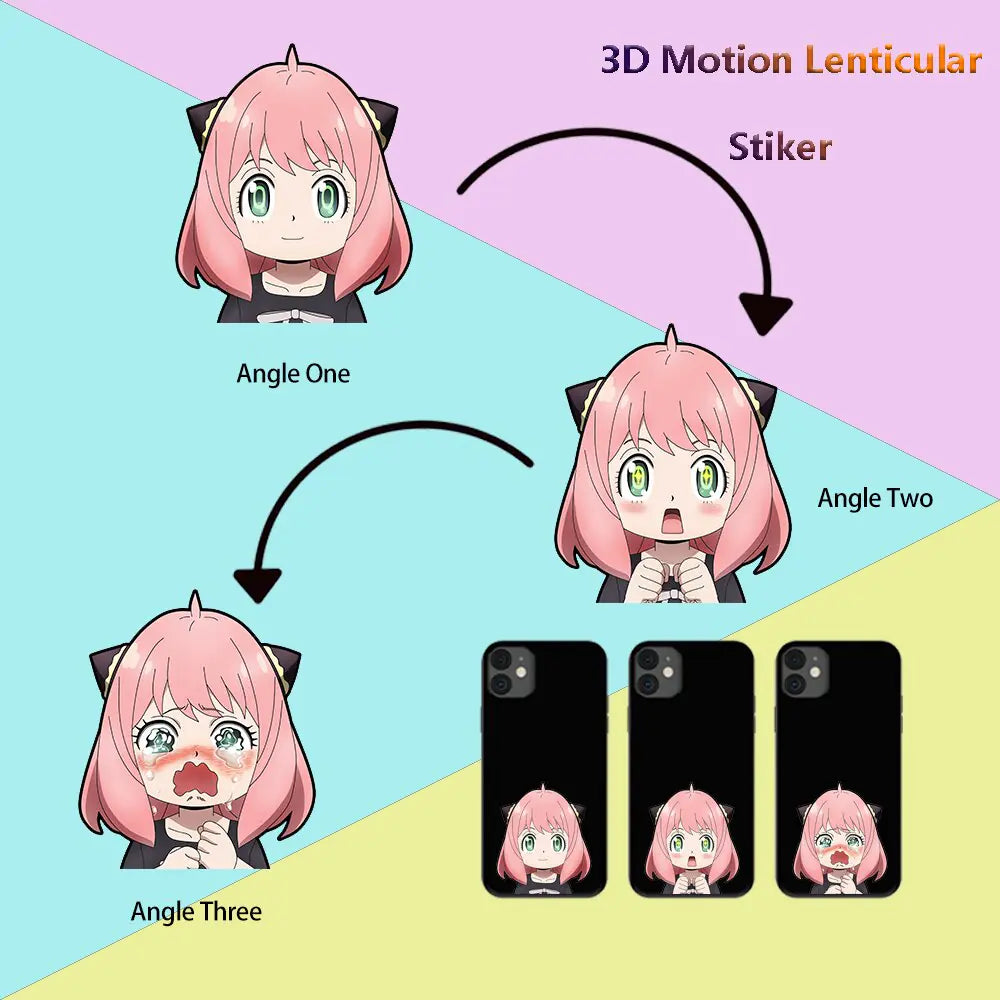 Mini 3D Motion/Moving Anime Stickers